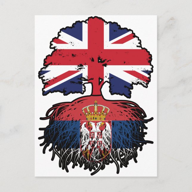 Serbiska brittiska Storbritannien, Storbritannien, Vykort (Framsida)