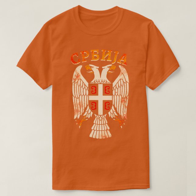 Serbiska Eagle Srbija 12 T Shirt (Design framsida)