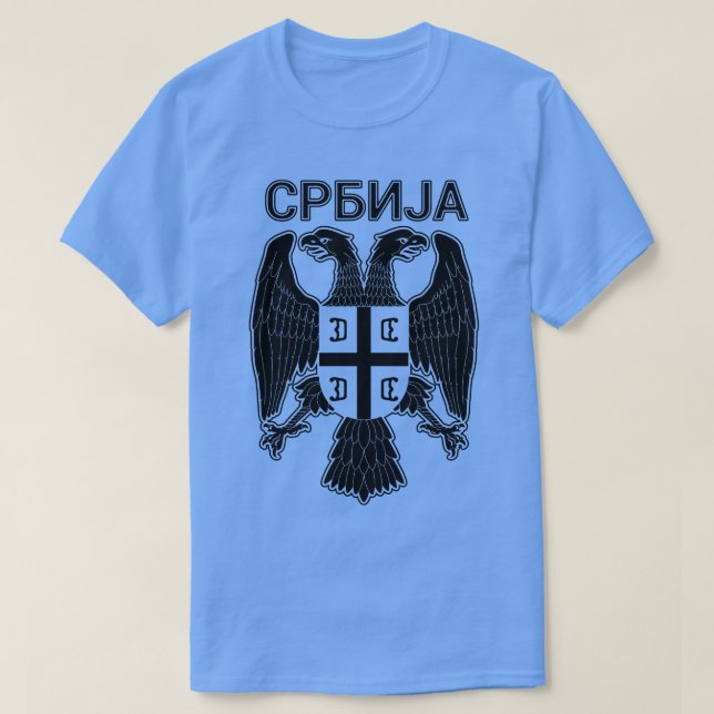 Serbiska Eagle Srbija 13 T Shirt (Design framsida)
