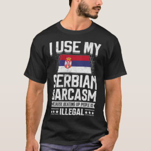 Serbiska Flagga för serber T Shirt