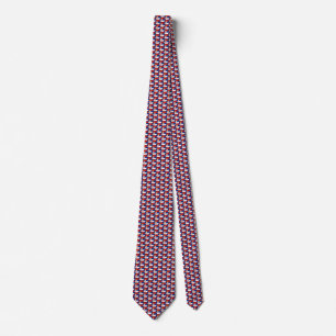 Serbiska Flagga Honeycomb Tie Slips