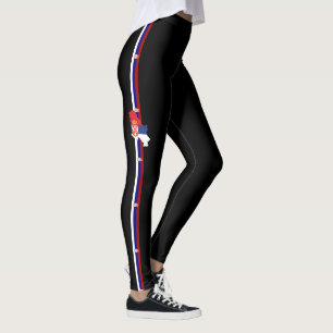 Serbiska flagga leggings