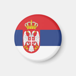 Serbiska flagga magnet