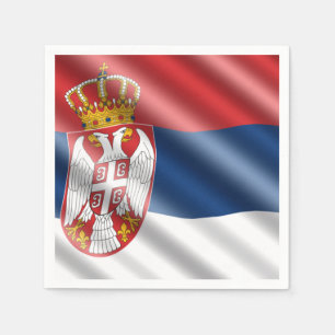 Serbiska flagga pappersservett
