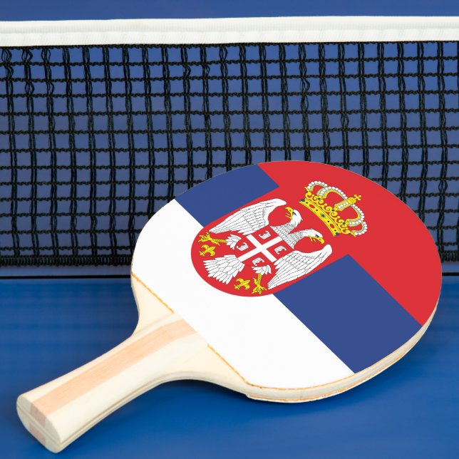 Serbiska flagga pingisracket (Insitu)