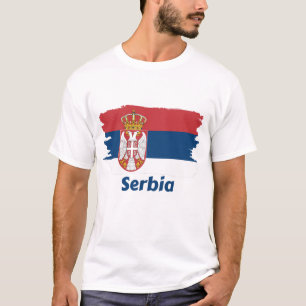 Serbiska Flagga T Shirt