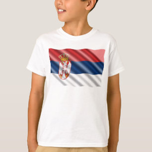 Serbiska flagga tee