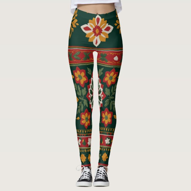 Serbiska folkattityder leggings (Framsida)