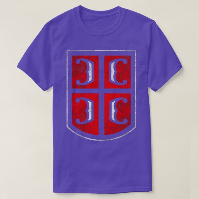 Serbiska jacka av arm t shirt (Design framsida)