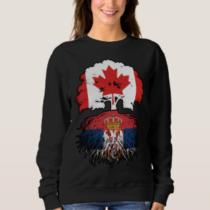 Serbiska kanadensiska kanadensiska Träd Roots Flag T Shirt