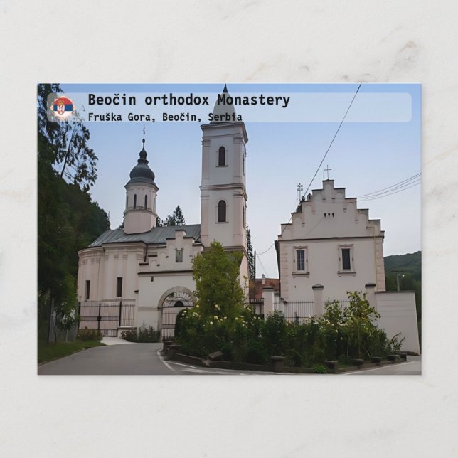 SERBISKA KLOSTER - Beočin ortodoxa kloster 2 Vykort (Framsida)