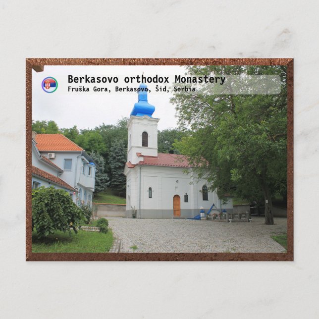 SERBISKA KLOSTER - Berkasovo ortodoxa kloster Vykort (Framsida)