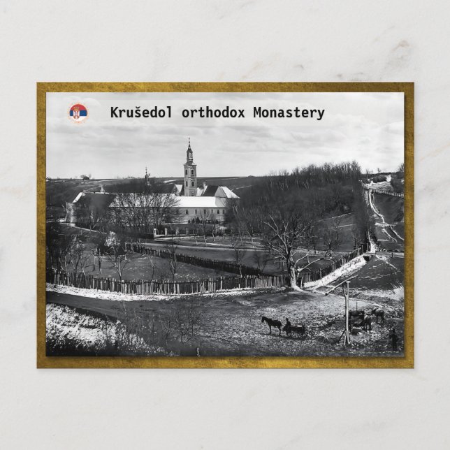 SERBISKA KLOSTER - Krušedol klostret 2 Vykort (Framsida)