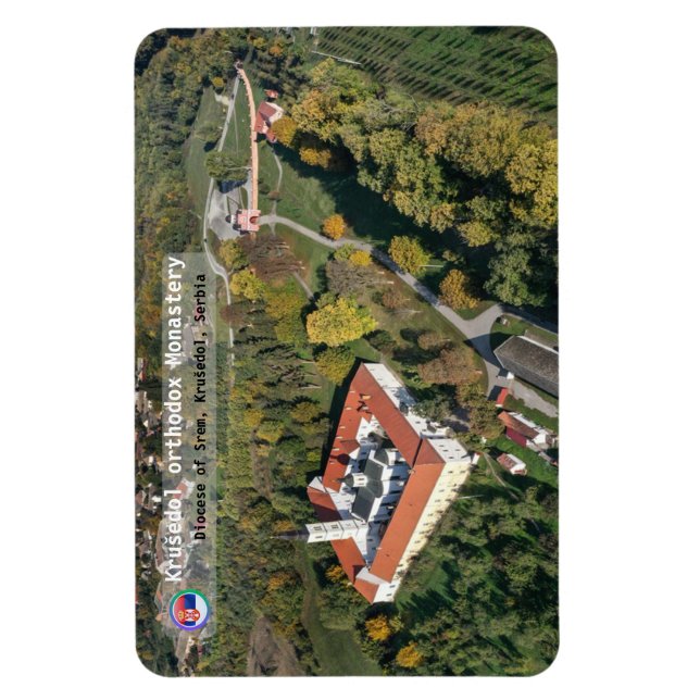 SERBISKA KLOSTER - Krušedol klostret Magnet (Vertikal)