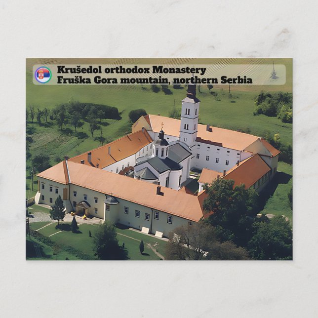 SERBISKA KLOSTER - Krušedol ortodoxt kloster Vykort (Framsida)