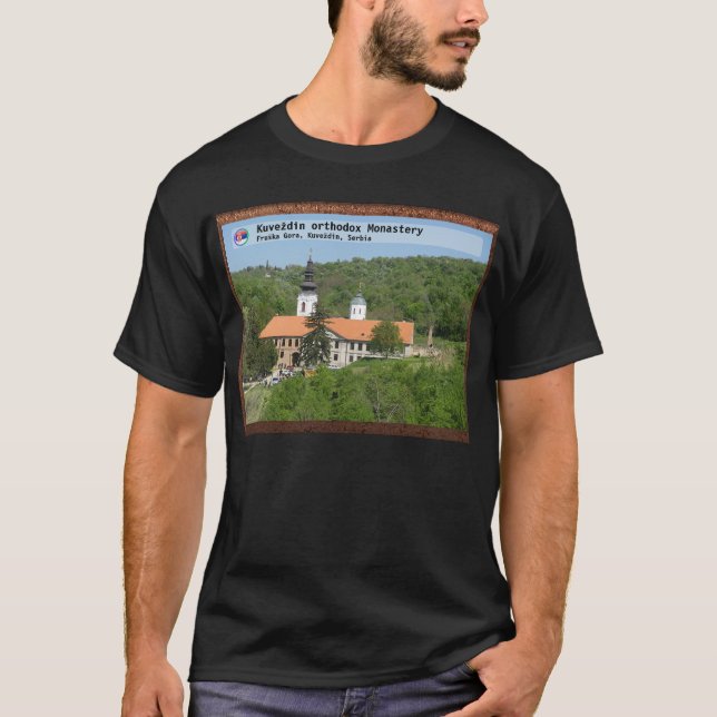 SERBISKA KLOSTER - Kuveždin ortodoxt kloster T Shirt (Framsida)