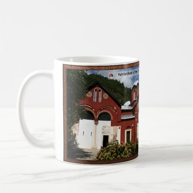 SERBISKA KLOSTER - Pećs patriarkat Kaffemugg (Vänster)