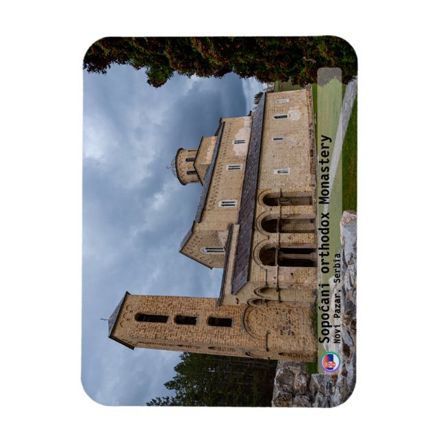 SERBISKA KLOSTER - Sopoćani kloster  Magnet (Vertikal)
