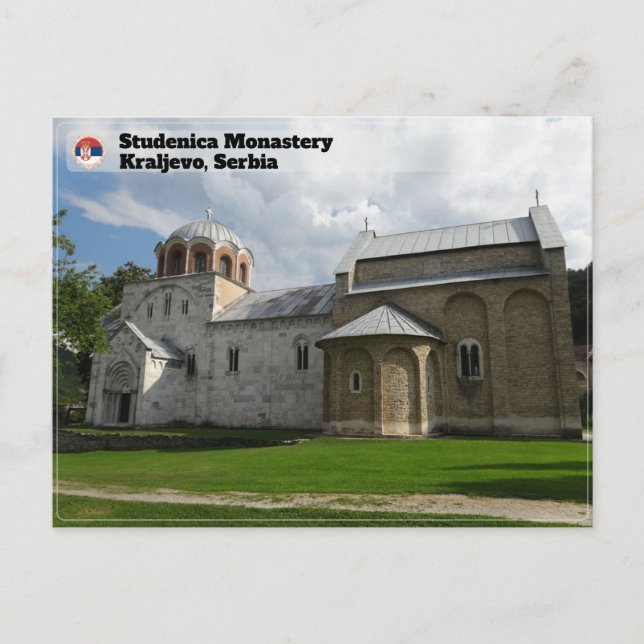 SERBISKA KLOSTER - Studenica kloster Vykort (Framsida)