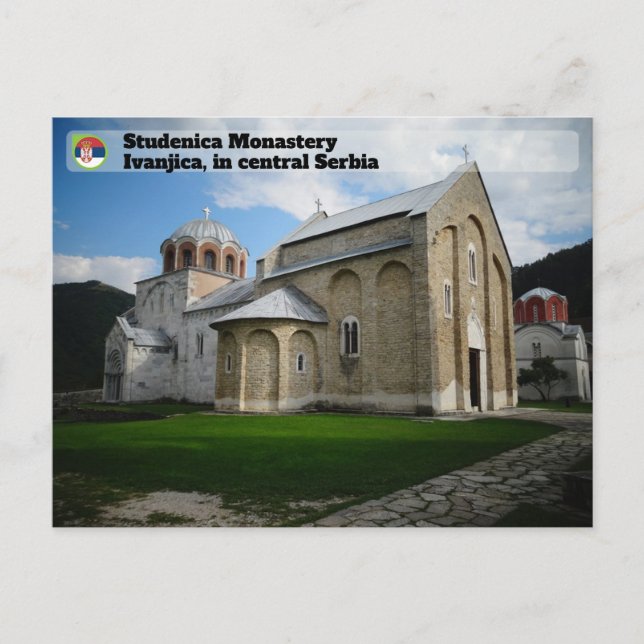 SERBISKA KLOSTER - Studenica-klostret Vykort (Framsida)