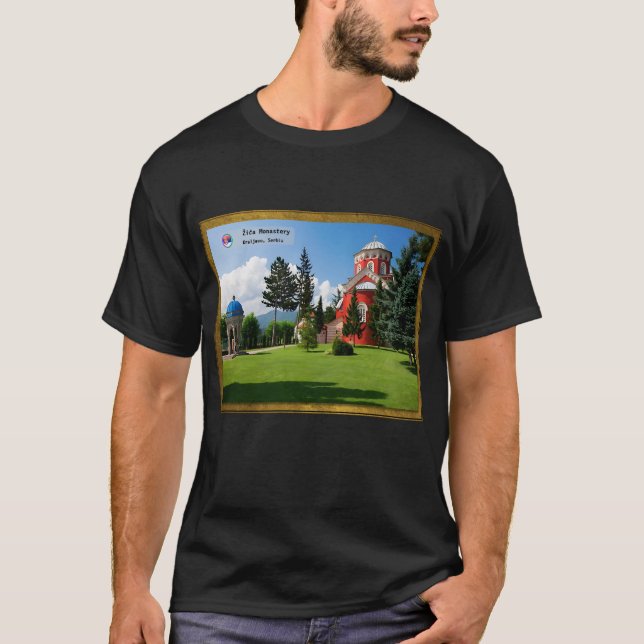 SERBISKA KLOSTER - Žiča klostret 2 T Shirt (Framsida)