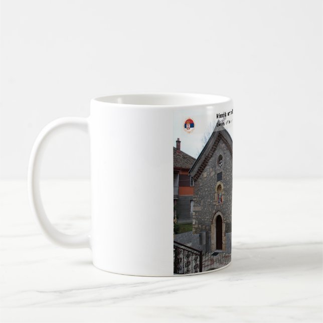 SERBISKA KLOSTRET - Nimnik ortodoxt kloster 3 Kaffemugg (Vänster)