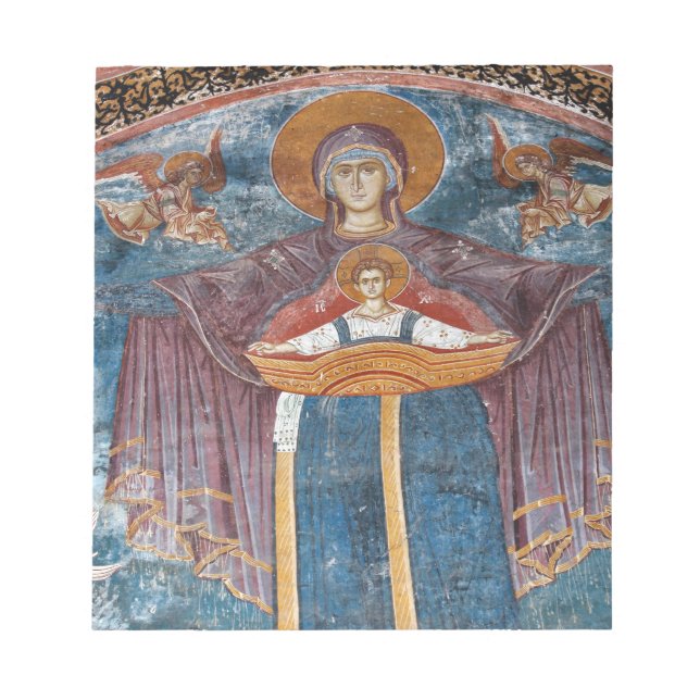 Serbiska ortodoxa kyrkan och en Unesco-plats. Anteckningsblock (Framsida)