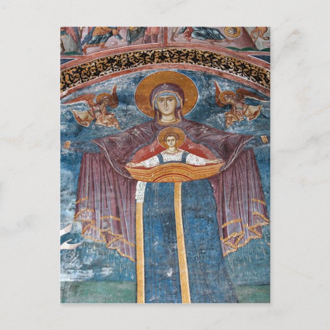 Serbiska ortodoxa kyrkan och en Unesco-plats, Vykort (Framsida)