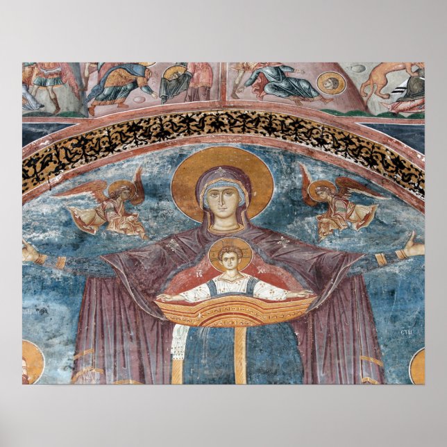 Serbiska ortodoxa kyrkan och en Unesco-webbplats,  Poster (Framsidan)