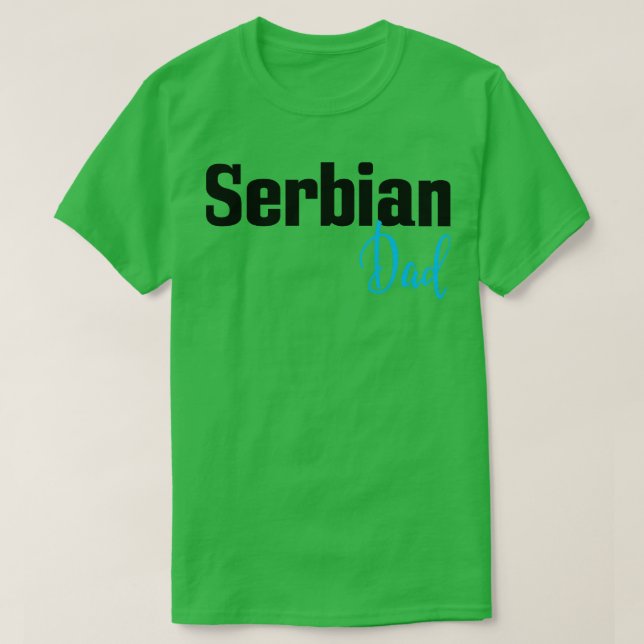 Serbiska Pappa T Shirt (Design framsida)