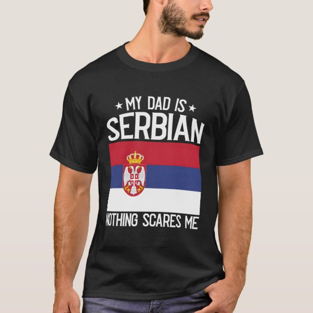 Serbiska rötter Serbiska kulturarv för T Shirt (Framsida)