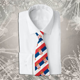 Serbiska Ties, mode Serbiska Flagga Slips