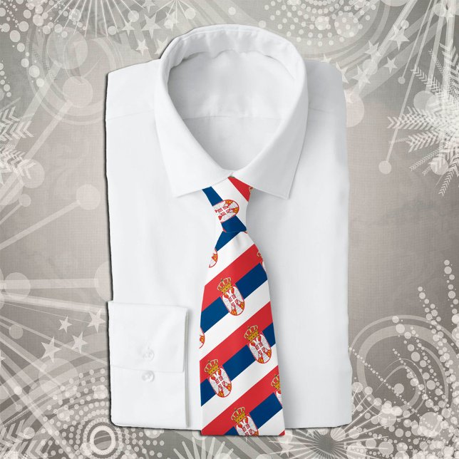 Serbiska Ties, mode Serbiska Flagga Slips (Skapare uppladdad)