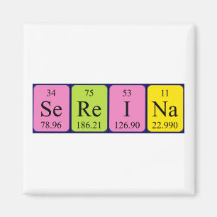 Sereina Periodisk bord namn magnet