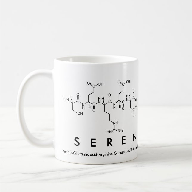 Seren peptide namn mugg (Vänster)