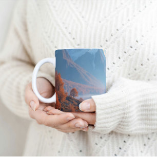 Serenberget Sjö och Träd på hösten Kaffemugg
