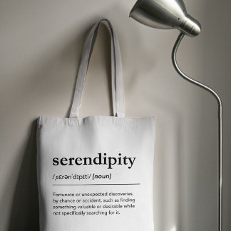 Serendipitet Definition Ord Gåva Lyckligt Slumpfyn Tygkasse