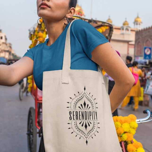 Serendipitet Inspirerad Boho Stil Gåva Tygkasse (Experience serendipity in every step with this unique tote bag!)