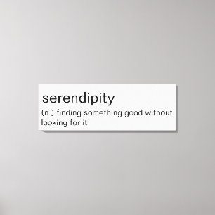 Serendipitet - minimalistisk väggkonst canvastryck
