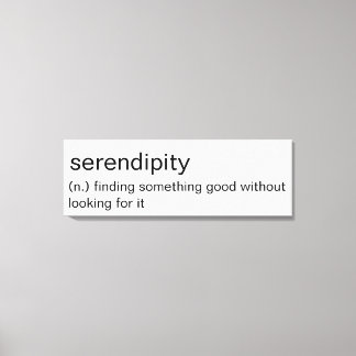 Serendipity - minimalistisk väggkonst canvastryck