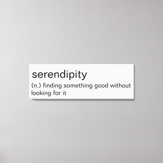 Serendipity - minimalistisk väggkonst canvastryck (Framsida)
