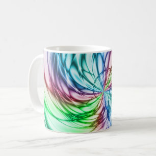 Serendipity Multifärgad Fractal Art Kaffemugg