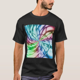 Serendipity | Multifärgad Fractal Art T Shirt