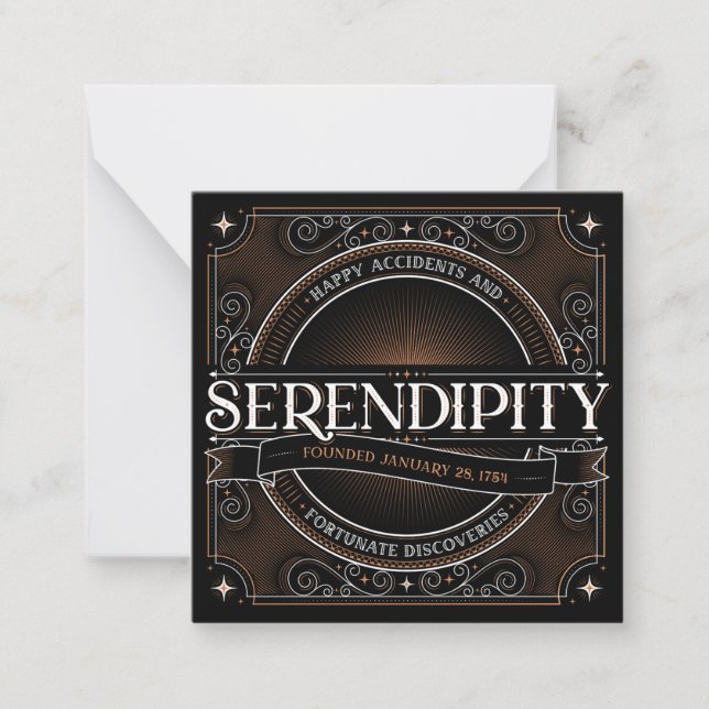 Serendipity Note-kort Anteckningskort (Framsida)
