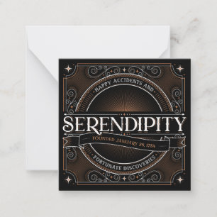 Serendipity Note-kort Anteckningskort