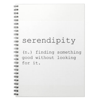 Serendipity notebook anteckningsbok med spiral