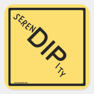 SerenDIPity-stämplar Fyrkantigt Klistermärke