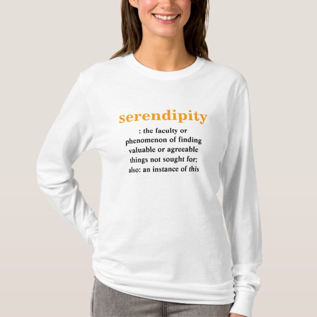 serendipitydefinitiont-skjorta t shirt (Framsida)