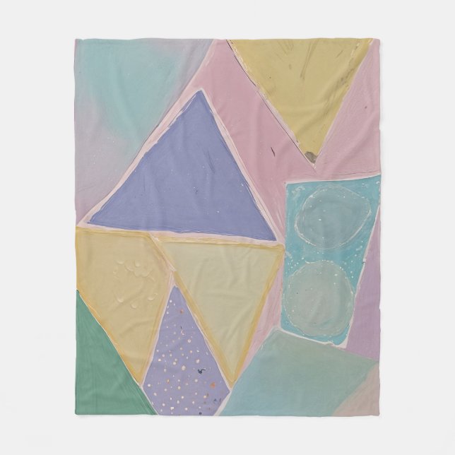 Serene Abstracts: A Pastel Dream Fleecefilt (Framsidan)