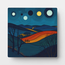 Serene Abstrakt liggande konst